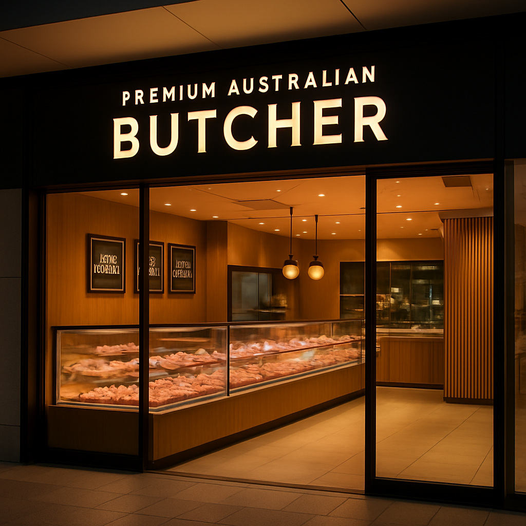 Exterior of Chirnside Meat and Poultry butcher shop at Chirnside Park Shopping Centre